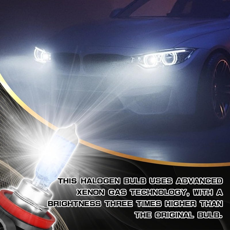SamWinGear H11 Headlight Bulb H11 Halogen Head Light Bulbs, Ultra White Halogen Headlight Bulb 12V 100W High Beam Low Beam Fog Light Bulbs, Universal Auto Light Lamp for Most Cars, Trucks, SUVs (H11) - Image 5